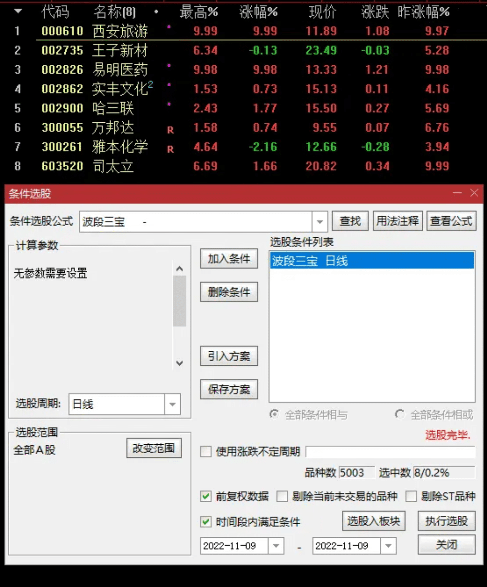 波段三宝 主图幅图选股公式 琪新老师完美波段操作指标 轻轻松松抓牛股 波段三宝 主图幅图选股公式 琪新老师完美波段操作指标 轻轻松松抓牛股