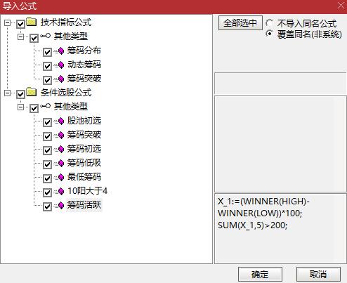 筹码分布、筹码突破选股、动态筹码峰静态呈现指标及股票池