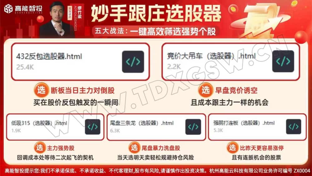 高能智投缪竹梁高阶妙手实战班全套课程