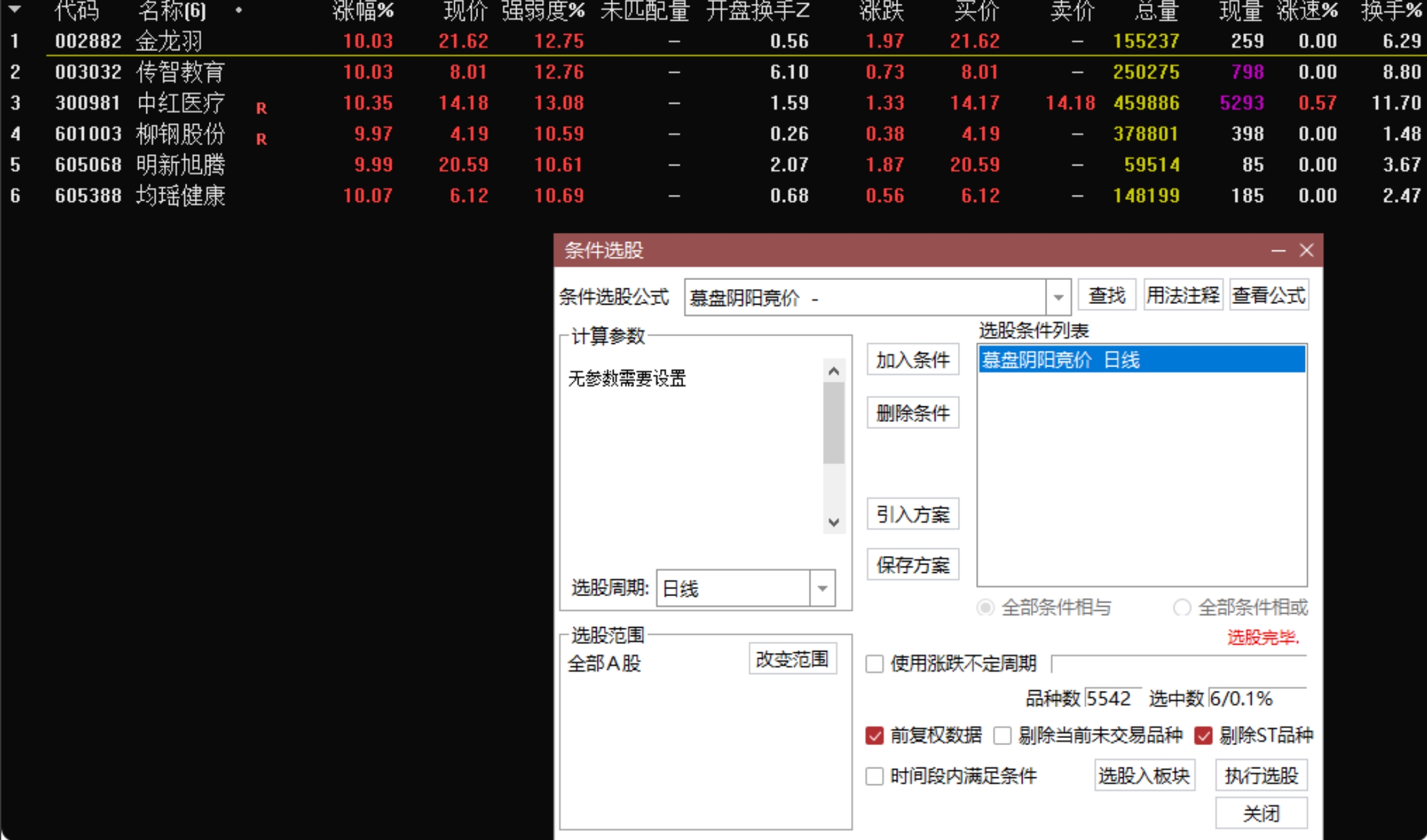 极品指标:早尾盘【暮盘阴阳序竞价排序+竞价】的指标历史数据可以翻3 年 极品指标:早尾盘【暮盘阴阳序竞价排序+竞价】的指标历史数据可以翻3 年