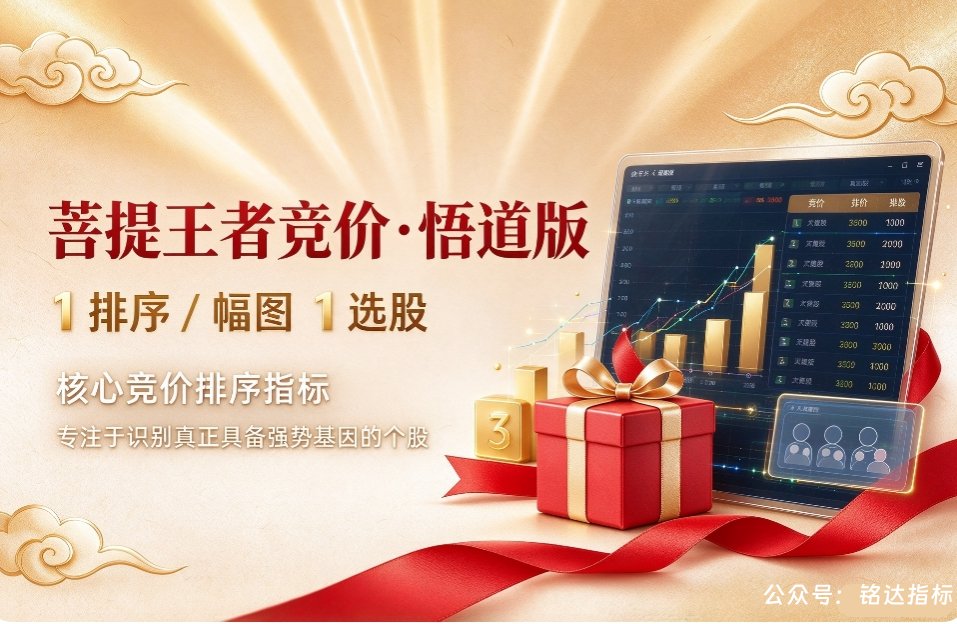 众筹【菩提王者竞价·悟道版】1排序/幅图1选股 核心竞价排序指标