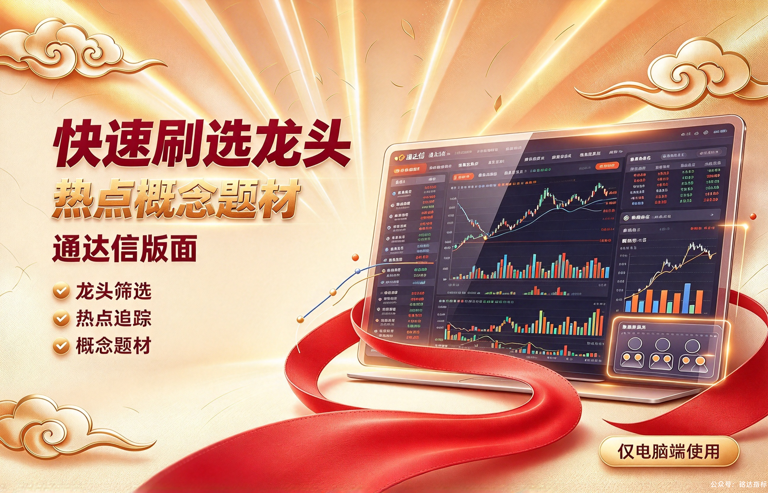 快速刷选龙头热点概念题材的通达信版面，不可多得的好用版面